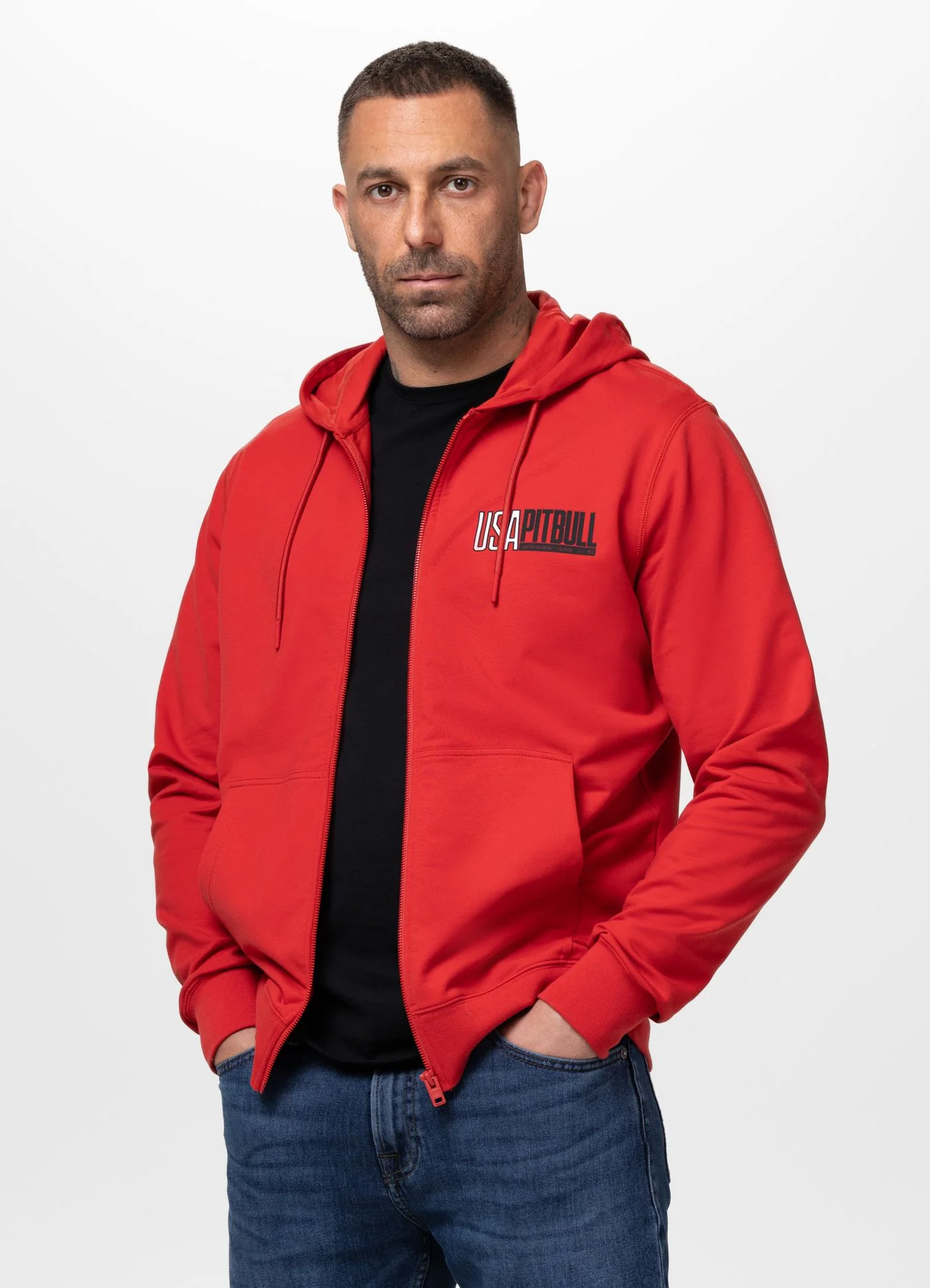 Bluza rozpinana z kapturem USA