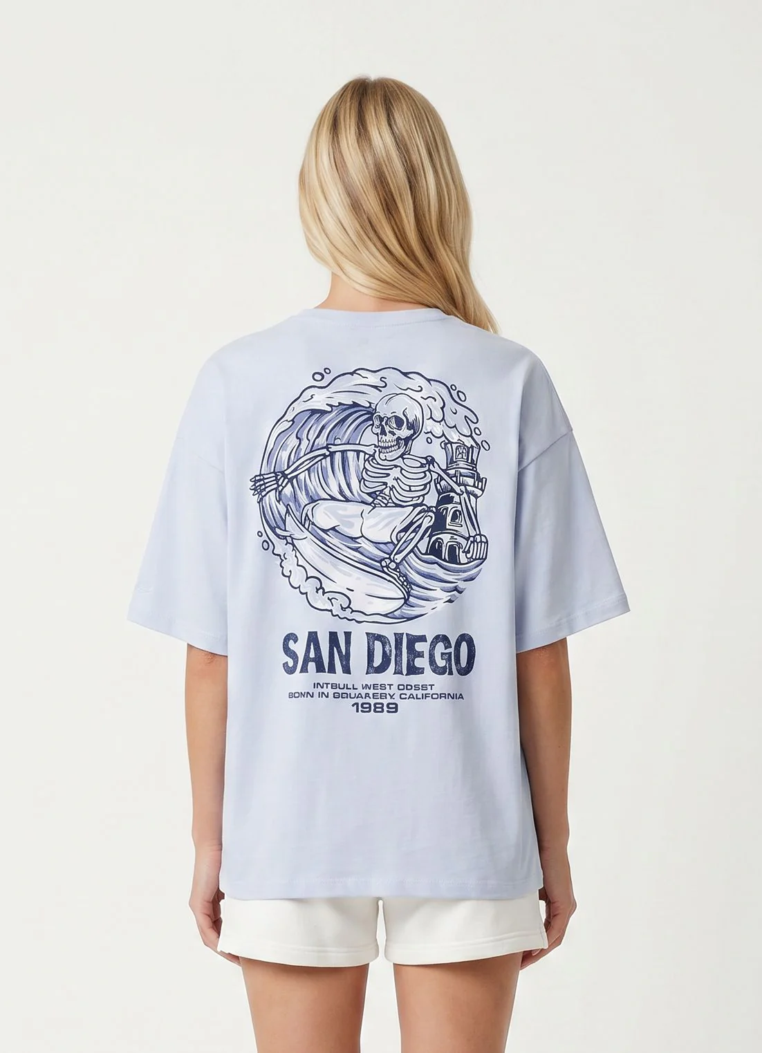 Koszulka Oversize SKULL SURF