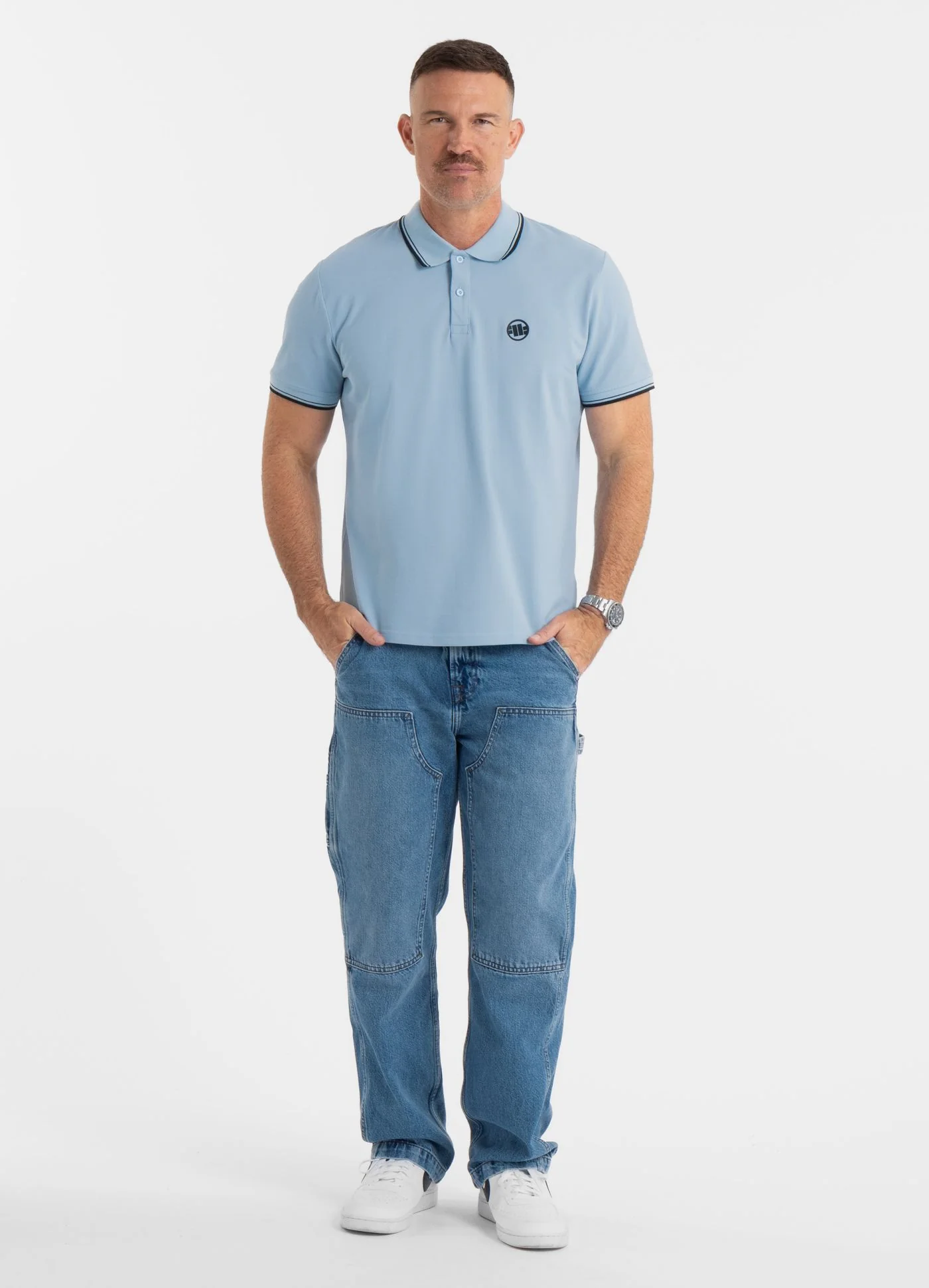 Koszulka Polo Pique STRIPES REGULAR - Image 3