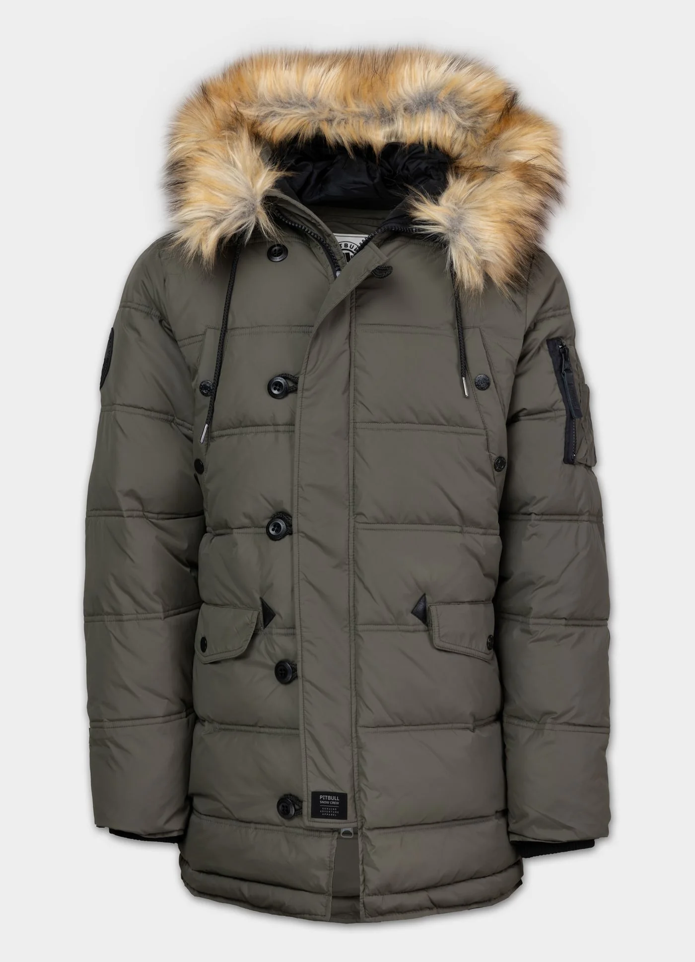 Kurtka zimowa pikowana parka z kapturem KINGSTON II - Image 4