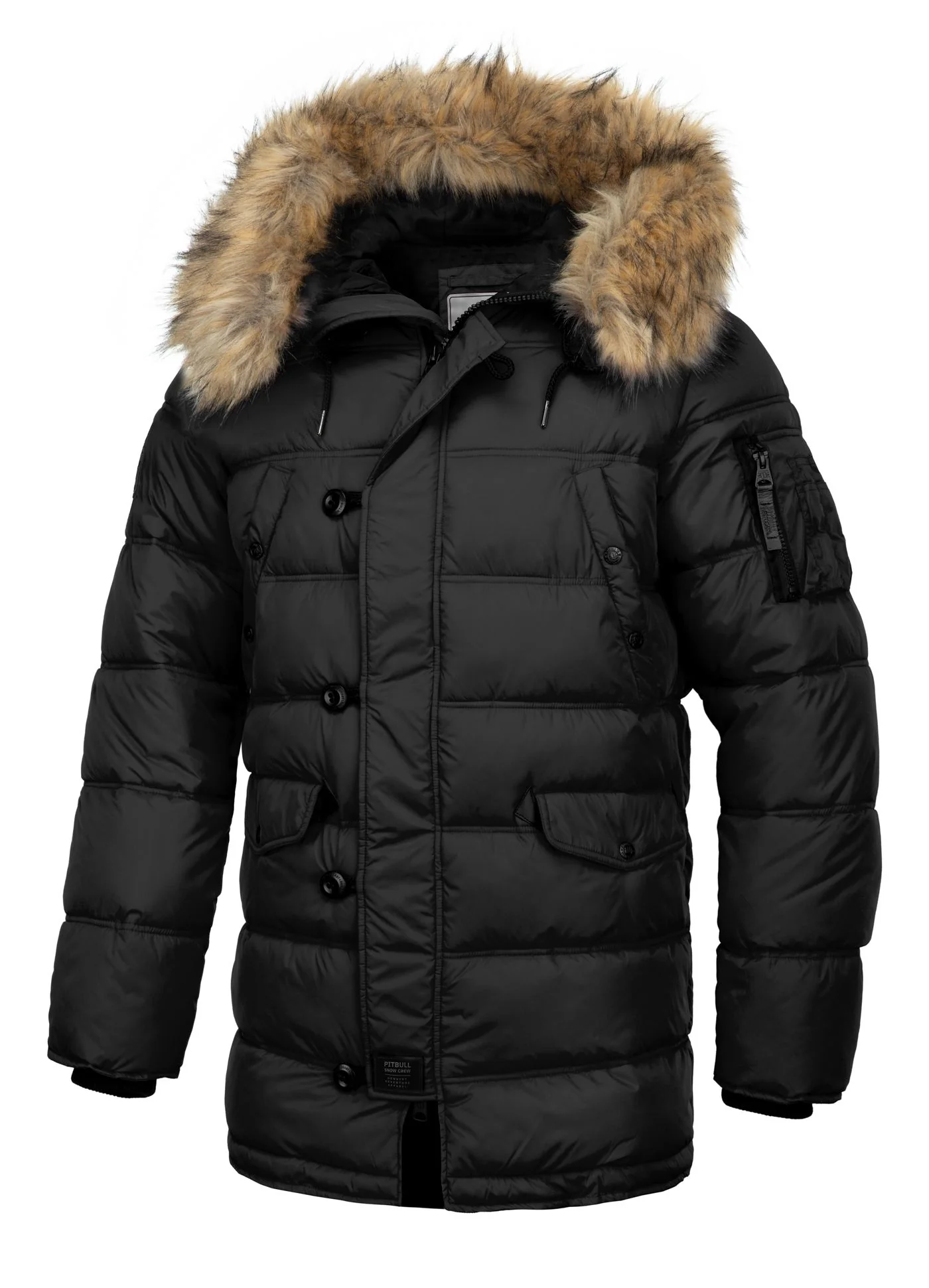 Kurtka zimowa pikowana parka z kapturem KINGSTON II - Image 4