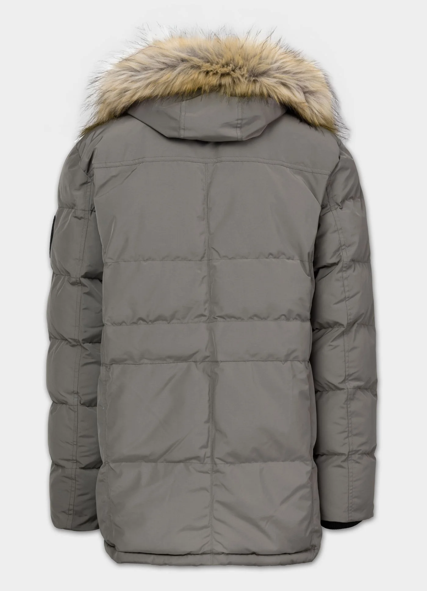 Kurtka zimowa pikowana parka z kapturem FOREST - Image 6